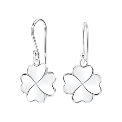 Silver Clover Earrings - 10689