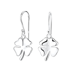 Silver Clover Earrings - 10661