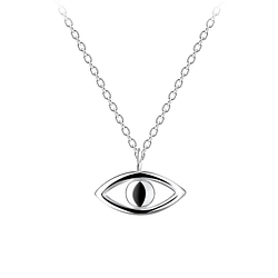 Silver Evil Eye Necklace - 10698