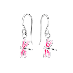 Silver Dragonfly Earrings - 11727