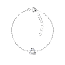 Silver Triangle Bracelet - Wholesale - 11763