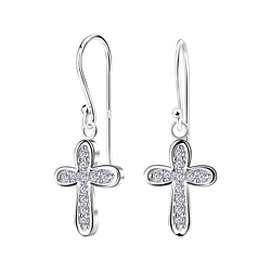 Silver Cross Earrings - 11669 Silver Cross Earrings - 11669