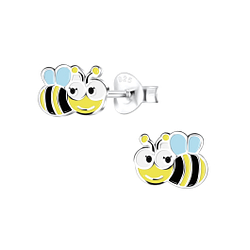 Silver Bee Stud Earrings - 11292