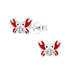 Silver Crab Stud Earrings - 11283 Silver Crab Stud Earrings - 11283
