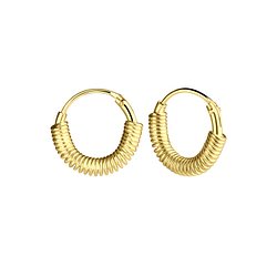 11mm Silver Bali Hoop Earrings - 11370 11mm Silver Bali Hoop Earrings - 11370