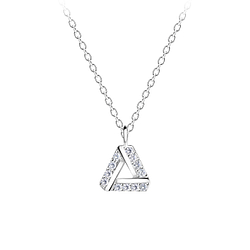 Silver Triangle Necklace - 11762