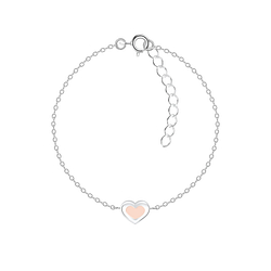 Silver Heart Bracelet - 9902