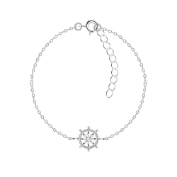 Silver Wheel Bracelet - 11918