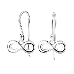 Silver Infinity Earrings - 12041 Silver Infinity Earrings - 12041