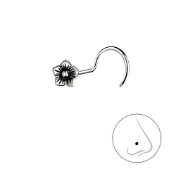 Silver Flower Nose Spinner - 17979