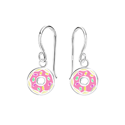 Silver Donut Earrings - 13641