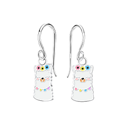 Silver Llama Earrings - 13400
