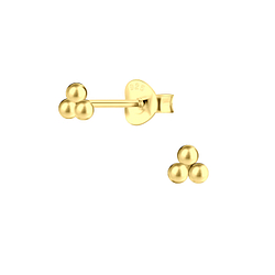 Silver Ball Stud Earrings - 12809 Silver Ball Stud Earrings - 12809
