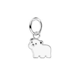 Silver Bear Pendant - 13940