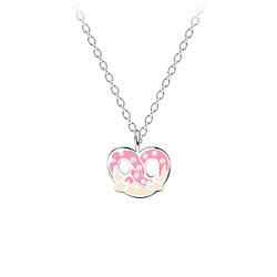 Silver Pretzel Necklace - 14672