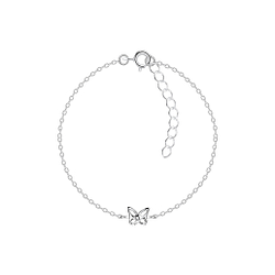 Silver Butterfly Bracelet - 15522