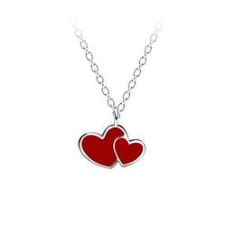 Silver Heart Necklace - 14585