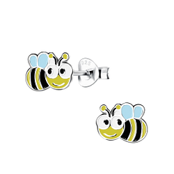 Silver Bee Stud Earrings - 15730