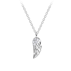 Silver Wing Necklace - 15711