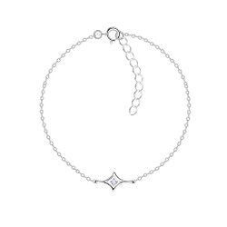 Silver Geometric Bracelet - 16424
