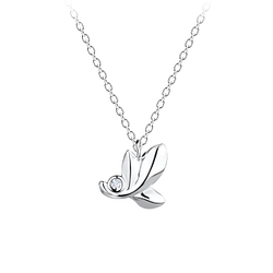 Silver Leaf Necklace - 16417