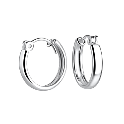 16mm Silver Hoop Earrings - 16101