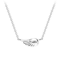 Silver Wing Necklace - 16110