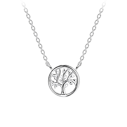 Silver Tree Of Life Necklace - 16419