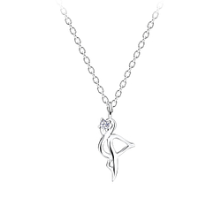 Silver Flamingo Necklace - 16381