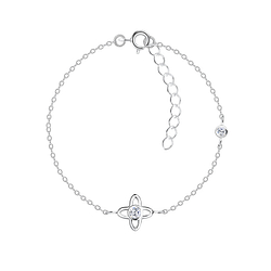 Silver Flower Bracelet - 16493