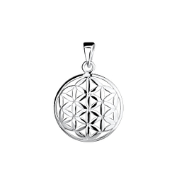 Silver Flower Of Life Pendant - 16584 Silver Flower Of Life Pendant - 16584