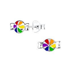 Silver Candy Stud Earrings - 17034 Silver Candy Stud Earrings - 17034