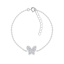 Silver Butterfly Bracelet - 17322