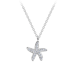 Silver Starfish Necklace - 17010