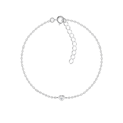 Silver Heart Bracelet - 17266