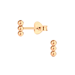 Silver Ball Stud Earrings - 17296 Silver Ball Stud Earrings - 17296