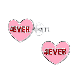 Silver Heart Stud Earrings - 16034 Silver Heart Stud Earrings - 16034