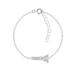 Silver Eiffel Tower Bracelet - 17446 Silver Eiffel Tower Bracelet - 17446