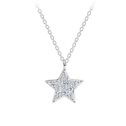 Silver Star Necklace - 17412