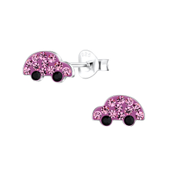 Silver Car Stud Earrings - 17523 Silver Car Stud Earrings - 17523