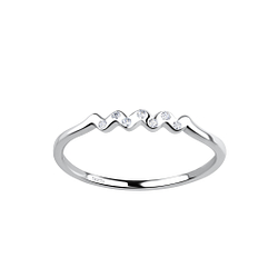 Silver Wave Ring - 17557