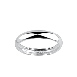 3.5mm Silver Band Ring - 17560