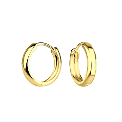 13mm Silver Huggie Earrings - 19471