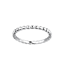 Silver Pattern Ring - 18003