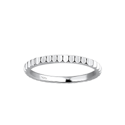 Silver Pattern Ring - 18006