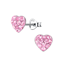 Silver Heart Stud Earrings - 18373 Silver Heart Stud Earrings - 18373