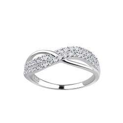 Silver Twisted Ring - 18090