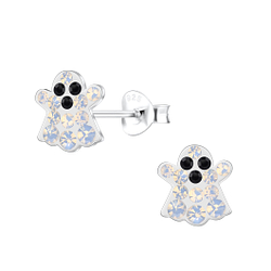 Silver Ghost Stud Earrings - Wholesale - 18440 Silver Ghost Stud Earrings - Wholesale - 18440