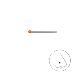 1mm Silver Ball Nose Stud - 18470