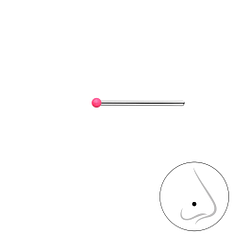 1mm Silver Ball Nose Stud - 18463